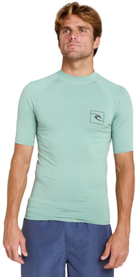 2026 Rip Curl Da Uomo Canotta In Lycra A Maniche Corte Streamline UPF 172MRV - Aloe
