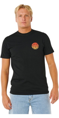2026 Rip Curl Mens Wettie Passage Icon Tee 10EMTE - Black