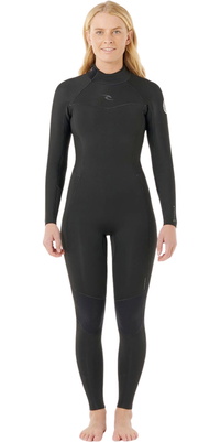 2026 Rip Curl Da Donna Dawn Patrol 3/2mm Back Zip Muta 164WFS - Black