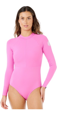 2026 Rip Curl Da Donna Tuta Da Surf A Maniche Lunghe Premium Surf Suit 15CWRV - Super Pink