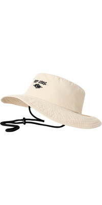 Rip Curl 2026 Cappello Da Sole Premium Surf UPF Da Donna 04OWHE - Naturale / Black