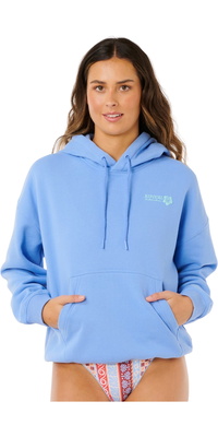 2026 Rip Curl Da Donna Felpa Con Cappuccio Surf Puff Heritage 0A0WFL - Cornflower Blue