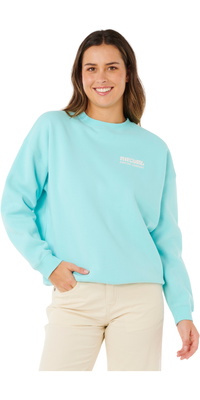 2026 Rip Curl Da Donna Surf Puff Inspired Crew 0AMWFL - Light Sea Blue