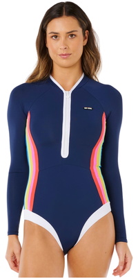 Rip Curl 2026 Da Donna Surf Stripe UPF Surf Suit 19YWRV - Dark Navy