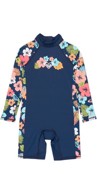 2026 Roxy Bambino Tuta UV Morning Flower ERLWR03361 - Mood Indigo Morning Flowers Tw