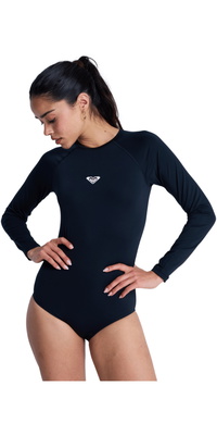 2026 Roxy Da Donna Essentials Manica Lunga Back Zip Surfsuit ERJWR03918 - Anthracite
