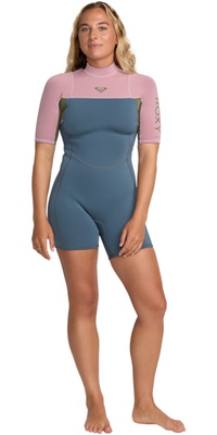 2026 Roxy Da Donna Prologue+ 2mm Back Zip Shorty Muta 26BW253502 - Ash