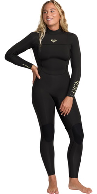 2026 Roxy Da Donna Prologue+ 4/3mm Back Zip Muta 26BW213516 - Black