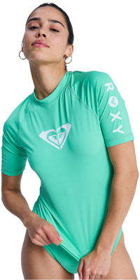 2026 Roxy Da Donna Canotta In Lycra A Maniche Corte Whole Hearted ERJWR03548 - Katydid