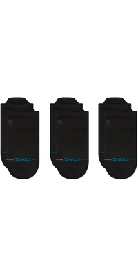 Calzini Unisex Icon Low Tab 3 Paia 2026 Stance A256D24ILT - Black / Black