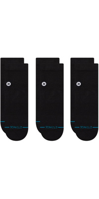 Calzini Unisex Icon Quarter 3 Paia 2026 Stance A356A21IQP - Black