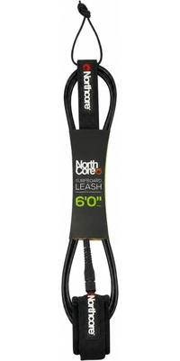 2026 Northcore 6FT Surfboard Leash NOCO54B - Black