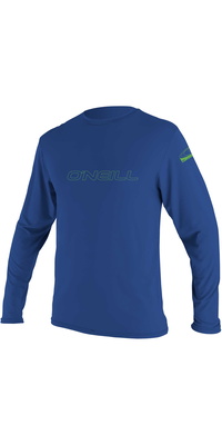 2026 ONeill Youth Basic Skins Long Sleeve Rash Tee 4341 - Pacific
