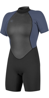 2025 ONeill Da Donna Reactor II 2mm Back Zip Shorty Muta 5043 - Black / Mist