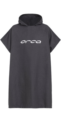 2026 Orca Hooded Poncho Towel JVBWTT01 - Black