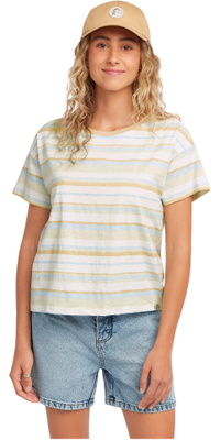 2026 ONeill Da Donna Originali A Strisce Quadrate T-Shirt 1850251 - Blue Originals Tee Stripe