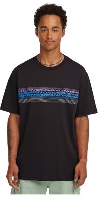 2026 ONeill Da Uomo Logo Strisce Maglietta 2850362 - Black Out