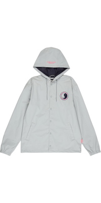 2026 T & C Surf Designs Da Uomo Nylon Hooded Giacca Da Allenatore TM7JKH - Grey