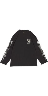 2026 T & C Surf Designs Da Uomo Koi Lightning Maglia Lunga Manica Lunga Tee TM7TS - Fatigue Black