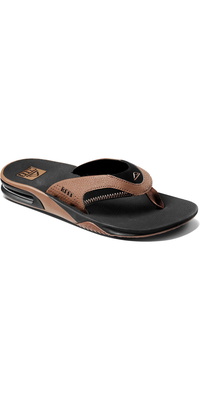 2026 Infradito Fanning Da Uomo Reef Ci8102 - Nero / Marrone Chiaro