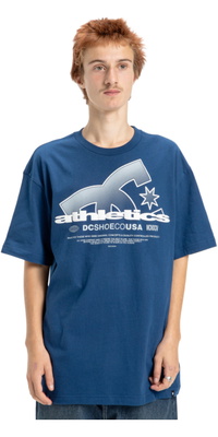 2026 DC Shoes Da Uomo Maglia Da Atleta Slathletic Tee EDYZT04364 - Estate Blue