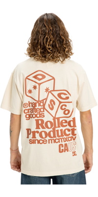 2026 DC Shoes Alta Rotolamento Tee EDYZT04367 - Oatmeal