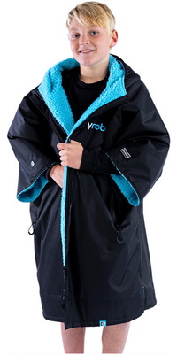 2026 Dryrobe Bambino Advance Accappatoio Da Spogliatoio A Maniche Corte V3KSS - Black / Blu