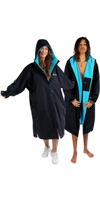 2026 Dryrobe Advance Accappatoio Da Spogliatoio A Maniche Lunghe DALSV3 - Black / Blu