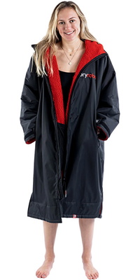 2025 Dryrobe Advance Manica Lunga Che Cambia Robe V3 DALSV3 - Black / Red