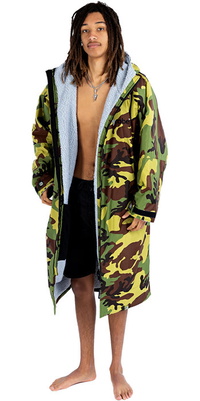 2025 Dryrobe Advance Accappatoio Da Cambio A Maniche Lunghe V3 DALSV3 - Grey / Mimetico
