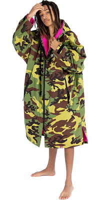 2025 Dryrobe Advance Accappatoio Da Ricambio A Maniche Lunghe V3 DALSV3 - Mimetico / Pink