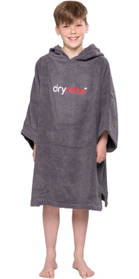 2026 Dryrobe Bambino Accappatoio Con Cappuccio In Cotone Biologico V3DRJOCTR - Slate Grey