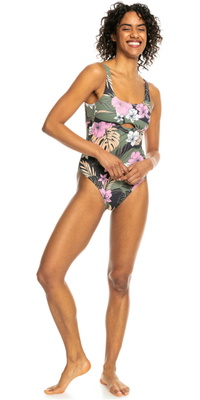 Roxy Pro Costume Da Bagno Intero A Doppia Linea ERJX103636 - Anthracite Classic Pro Surf