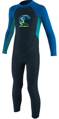 2026 ONeill Toddler Reactor 2mm Back Zip Wetsuit 4868 - Slate / Aqua