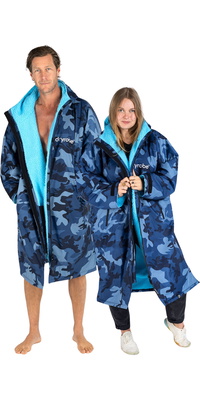 2026 Dryrobe Advance Accappatoio Da Cambio A Maniche Lunghe DALSV3 - Blue / Mimetico