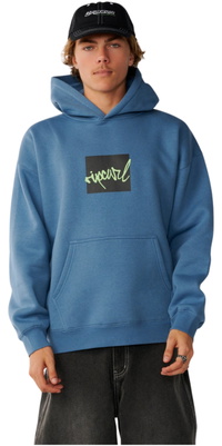 2026 Rip Curl Da Uomo Script Di Rip Icon Hoodie 0F7MFL - Bluefin