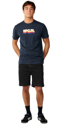 2026 Rip Curl Da Uomo Semplifica Come Mamma T-Shirt 13SMTE - Dark Navy