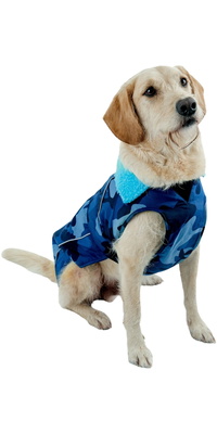 2026 Cappotto Per Cani  Dryrobe  V3DRDC - Blu / Mimetico