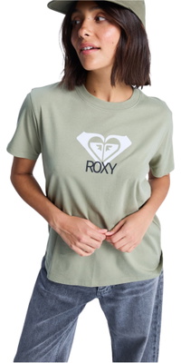 2026 Roxy Da Donna Ocean Arte Di Strada T-Shirt ERJZT06015 - Oil Green