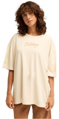 2026 Billabong Da Donna Strade Familiari T-Shirt EBJZT00633 - White Cap