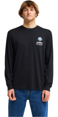 2026 Billabong Da Uomo Maglia A Manica Lunga Portal EBYZT00627 - Black