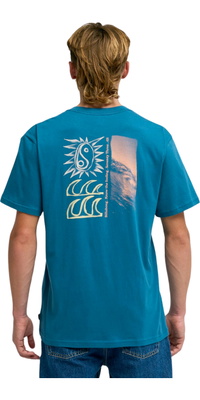 2026 Billabong Da Uomo La Sensazione T-Shirt EBYZT00564 - Real Teal