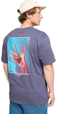 2026 Billabong Da Uomo Fiore Premium T-Shirt 24A521620 - Vintage Indigo