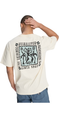 2026 Quiksilver Da Uomo Splendore Di Serenità T-Shirt EQYZT08300 - Bone White