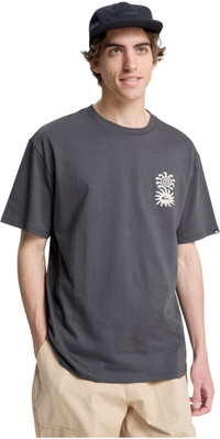 2026 Quiksilver Da Uomo Evo Fioritura Di Pace T-Shirt EQYZT08264 - Tarmac