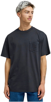 2026 Quiksilver Da Uomo T-Shirt Lavato Oxni EQYKT04413 - Black