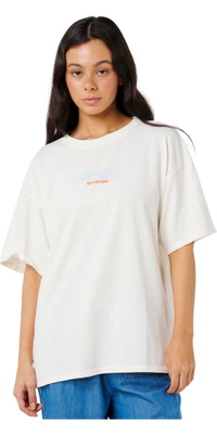 2026 Rip Curl Womens Half Moon Bay Heritage Tee 0NMWTE - Bone