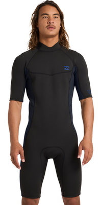 2026 Billabong Da Uomo Absolute 2mm Back Zip Shorty Muta 24AW251601 - Ocean