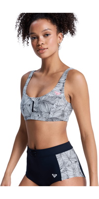 2026 Roxy Da Donna Pro Top Bikini Sportivo Surf ERJX305720 - Anthracite Popiscus