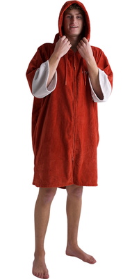 Accappatoio In Spugna Biologico Con Zip Integrale  Dryrobe  2026 ORGANICFZTRBO - Burnt Orange